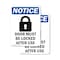 Signmission Door Must Be Locked, 7 in W x Rectangle, Plastic OS-2PACK-NS-P-710-V-11501 - alternate 1